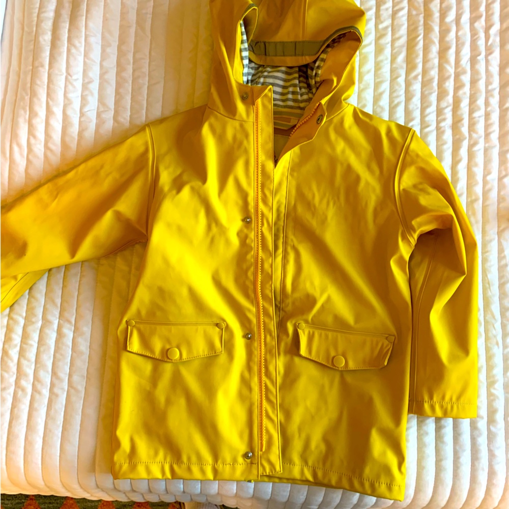 Boden Yellow Raincoat Size 5/6